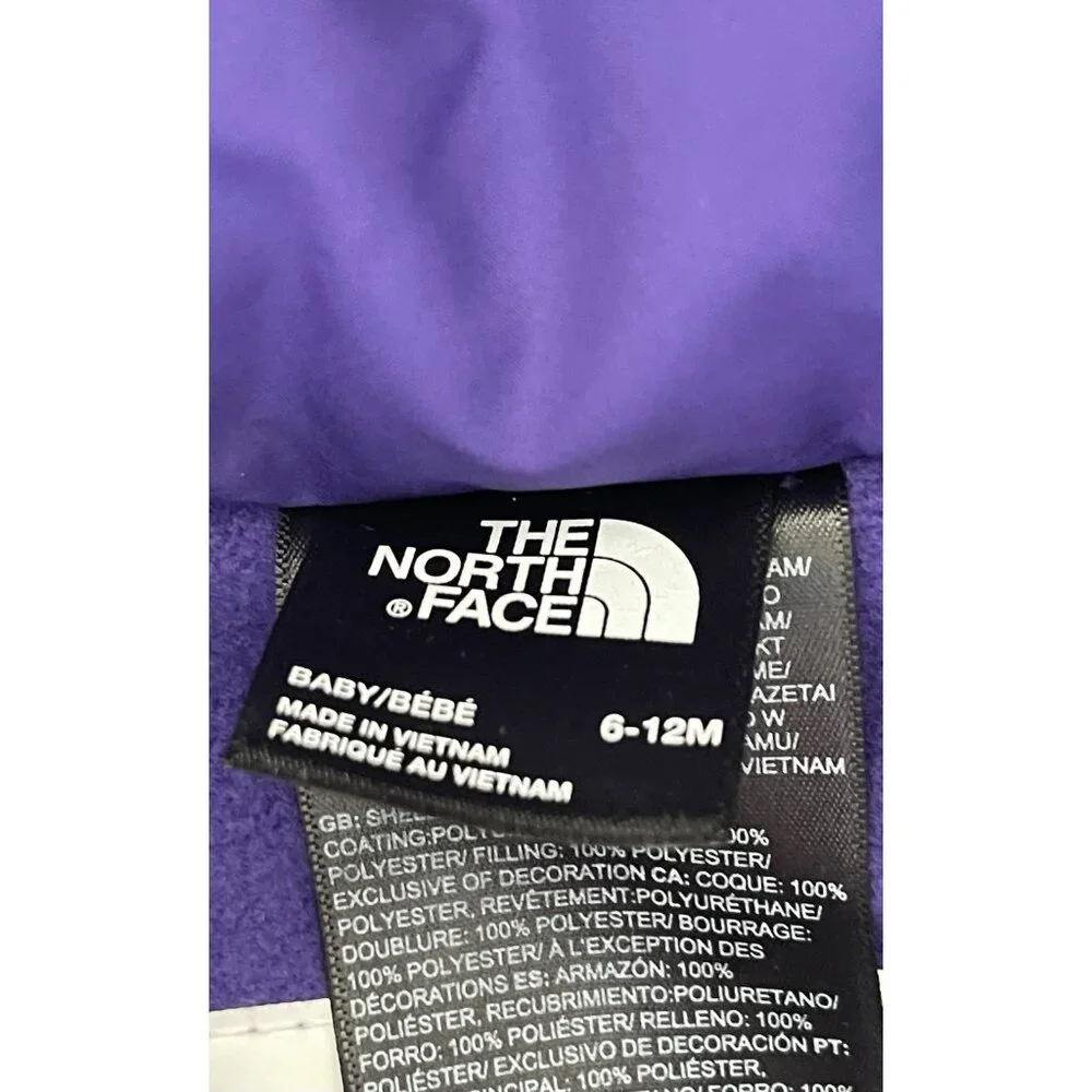 The North Face‎ Snow Suit One Piece Purple Floral Girls Infant Size 6-12 Months
